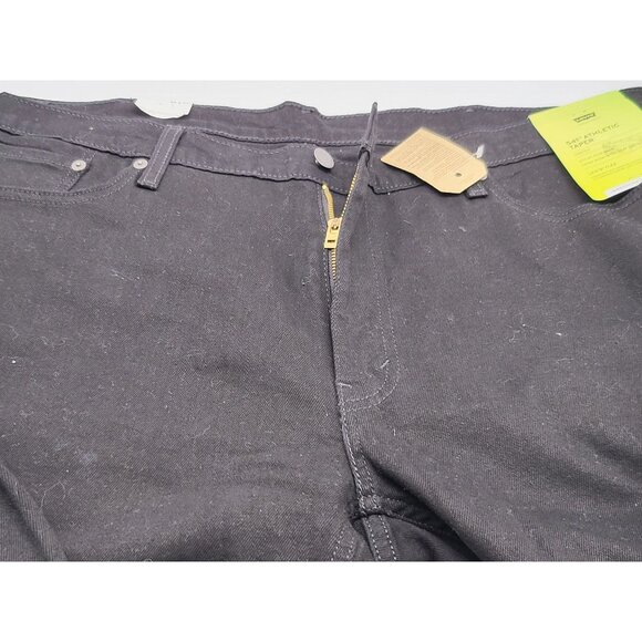 Levi's Men's Big & Tall 541 Athletic Tapper Fit Stretch Jeans 44 x 30‎ Black - Picture 4 of 6